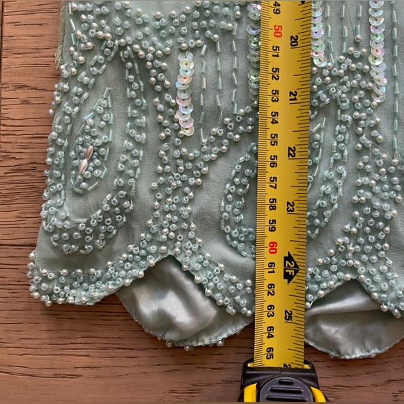Vintage Oleg Cassini Beaded Top - size 8 / Medium - Picture 5 of 10